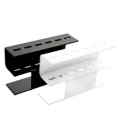 Suporte de acrílico para pinças de cílios, com 6/8 orifícios, prateleira conveniente para armazenamento de pinças, suprimentos para extensão de cílios, ferramentas de maquiagem