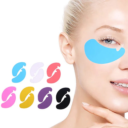 Novos Adesivos de Olho Reutilizáveis - 1 Par, Stripe de Silicone para Levantamento de Cílios, Patches de Hidrogel para Extensão de Cílios, Adesivos de Gel para Abaixo dos Olhos, Ferramentas de Maquiagem.
