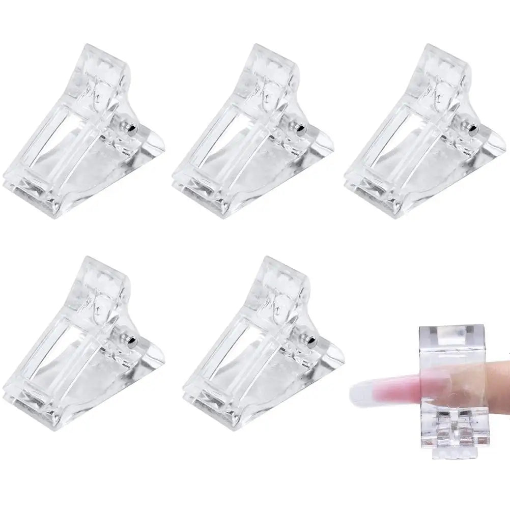 5 Unidades de Presilhas para Unhas, Presilhas para Extensão de Unhas em Gel, UV LED, para Dedos