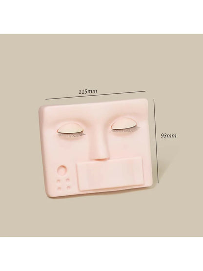 1 Peça de Cabeça de Treinamento em Silicone para Extensão de Cílios – Modelo de Treinamento para Cílios Falsos