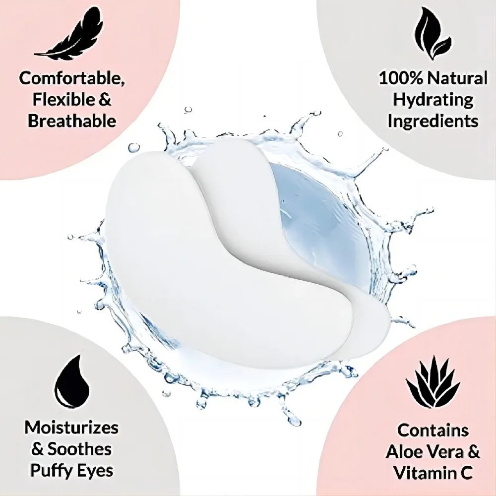Patches para Cílios 50 Unidades para Construção de Extensões de Cílios, Almofadas Russas, Embalagem para Abaixo dos Olhos, Adesivos de Papel para Extensão de Cílios