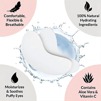 Patches para Cílios 50 Unidades para Construção de Extensões de Cílios, Almofadas Russas, Embalagem para Abaixo dos Olhos, Adesivos de Papel para Extensão de Cílios