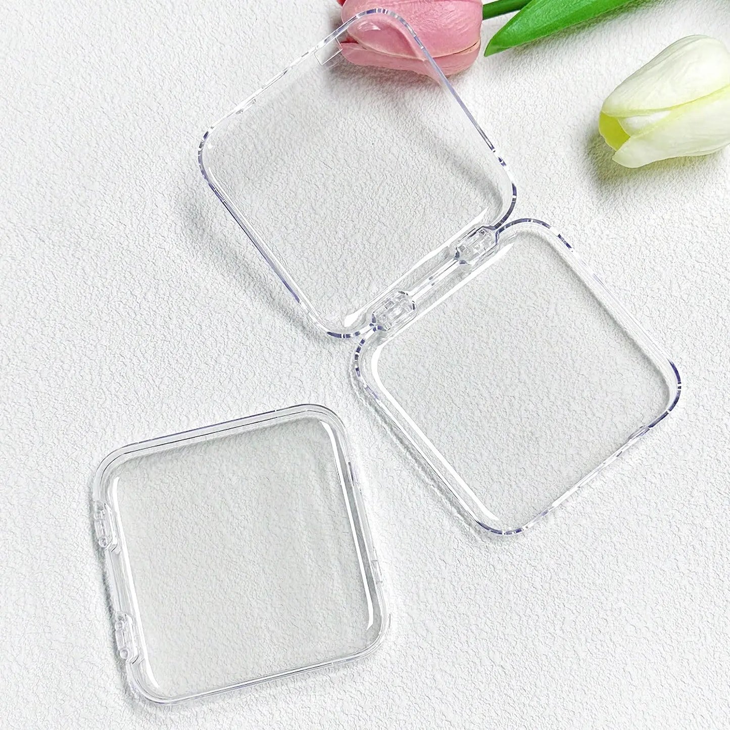 10 Peças de Caixa de Armazenamento Transparente para Arte nas Unhas, Leve e Durável, Caixa Transparente Prática, Ideal para Exibição de Arte nas Unhas e Salão de Beleza