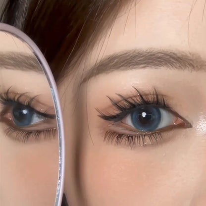 Skew Flying Fox Cílios Postiços Falsos em Tufo Único, Extensão Híbrida Segmentada, Efeito Natural de Olhos de Raposa, Ferramenta de Maquiagem para Cílios Individuais