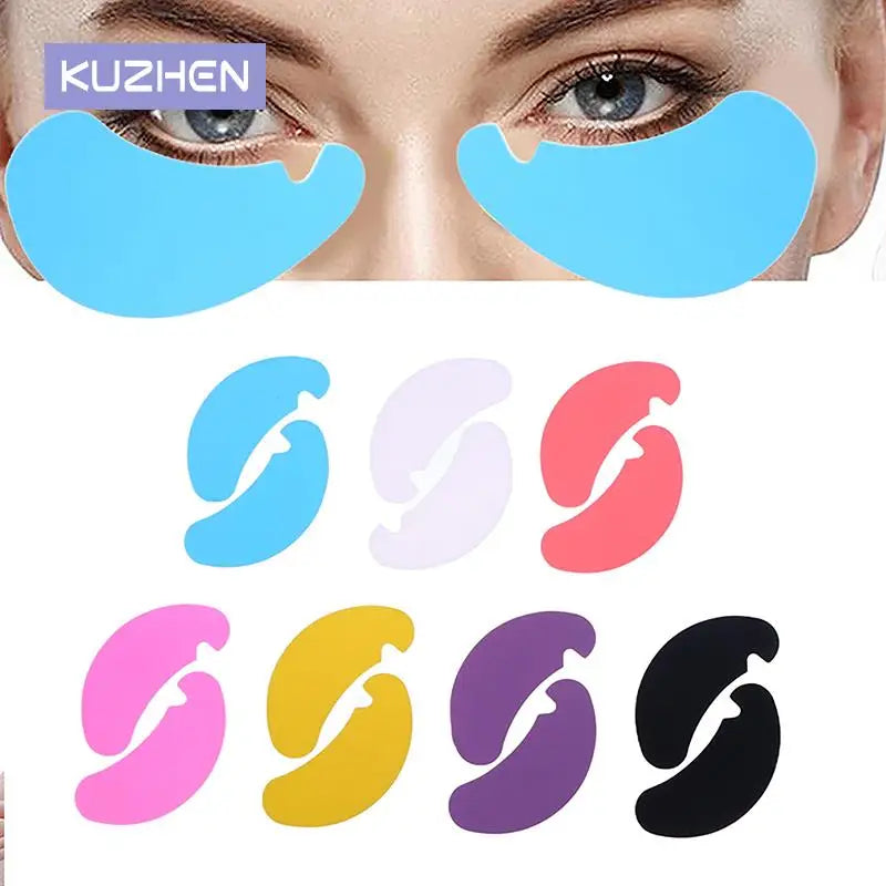 Novos Adesivos de Olho Reutilizáveis - 1 Par, Stripe de Silicone para Levantamento de Cílios, Patches de Hidrogel para Extensão de Cílios, Adesivos de Gel para Abaixo dos Olhos, Ferramentas de Maquiagem.