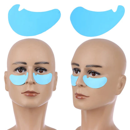 Novos Adesivos de Olho Reutilizáveis - 1 Par, Stripe de Silicone para Levantamento de Cílios, Patches de Hidrogel para Extensão de Cílios, Adesivos de Gel para Abaixo dos Olhos, Ferramentas de Maquiagem.