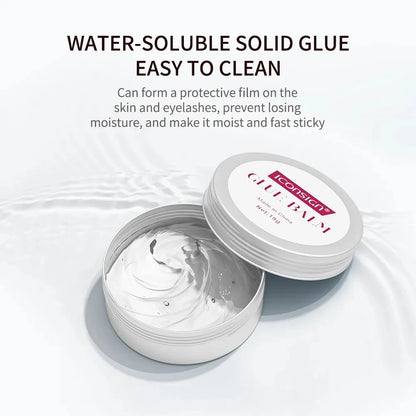 Cola Sólida para Permanente de Cílios 15g – Bálsamo para Lifting de Cílios e Sobrancelhas, Sem Odor, Fixação em 10 Segundos, À Prova d'Água, Ferramentas de Maquiagem para Olhos