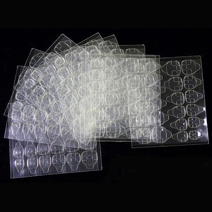 360 peças/15 folhas Cola de Unhas em Gel, Adesivo Dupla Face para Arte em Unhas, Adesivo para Unhas Falsas, Ferramentas de Cola para Unhas