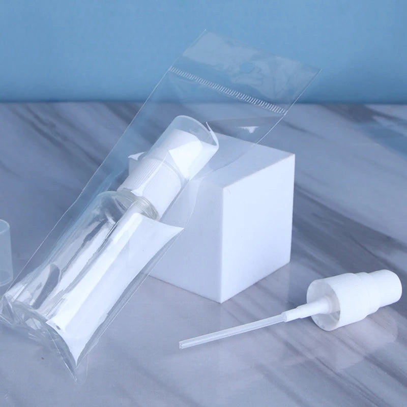 Pacote com 5 peças de Frascos Recarregáveis, Atomizadores de Perfume Transparentes em Plástico, Mini Frascos Vazios para Spray, Ideal para Viagens