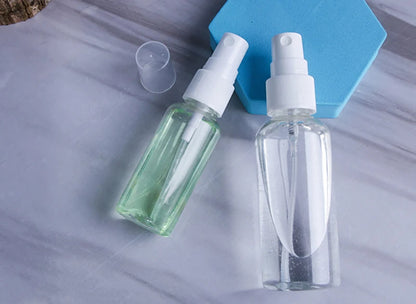 Pacote com 5 peças de Frascos Recarregáveis, Atomizadores de Perfume Transparentes em Plástico, Mini Frascos Vazios para Spray, Ideal para Viagens