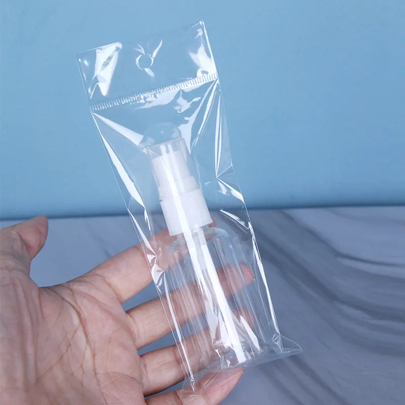 Pacote com 5 peças de Frascos Recarregáveis, Atomizadores de Perfume Transparentes em Plástico, Mini Frascos Vazios para Spray, Ideal para Viagens