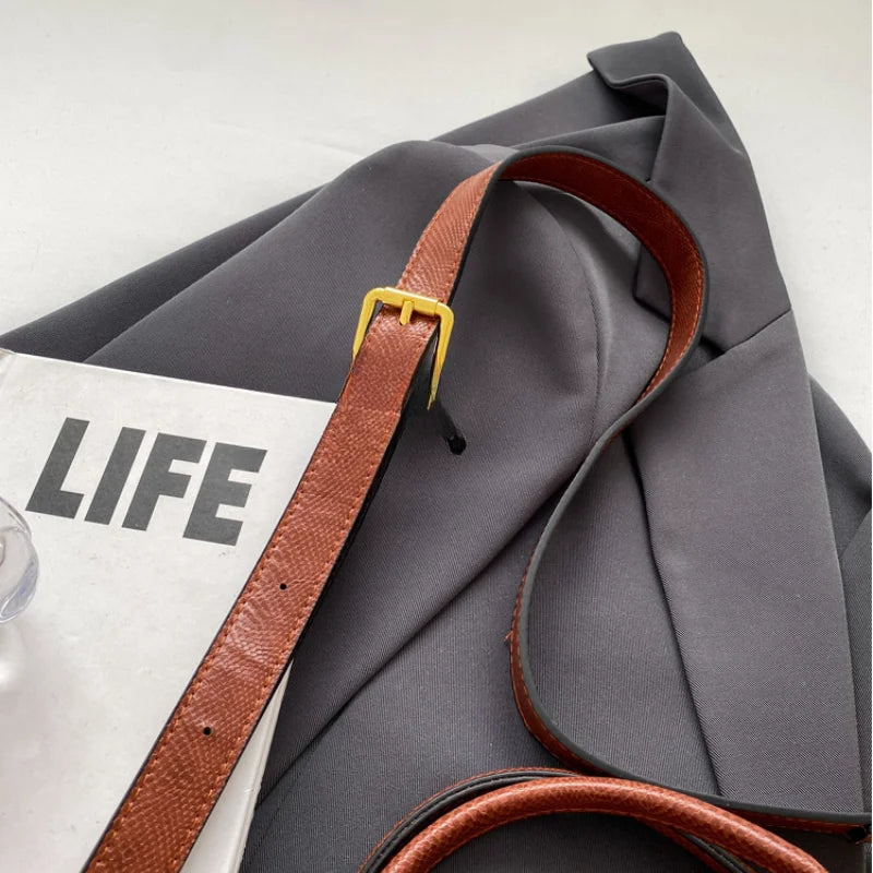 Bolsa de Mão em Tecido para Armazenamento de Maquiagem/Cosméticos - Organizador, Bolsa Crossbody para Mulheres, com Cinto.