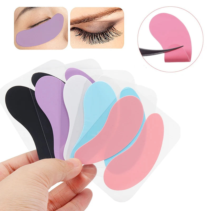 Novos Adesivos de Olho Reutilizáveis 1 Par, Stripes de Silicone para Levantamento de Cílios, Patches de Hidrogel para Extensão de Cílios, Adesivos de Gel para Abaixo dos Olhos, Ferramentas de Maquiagem