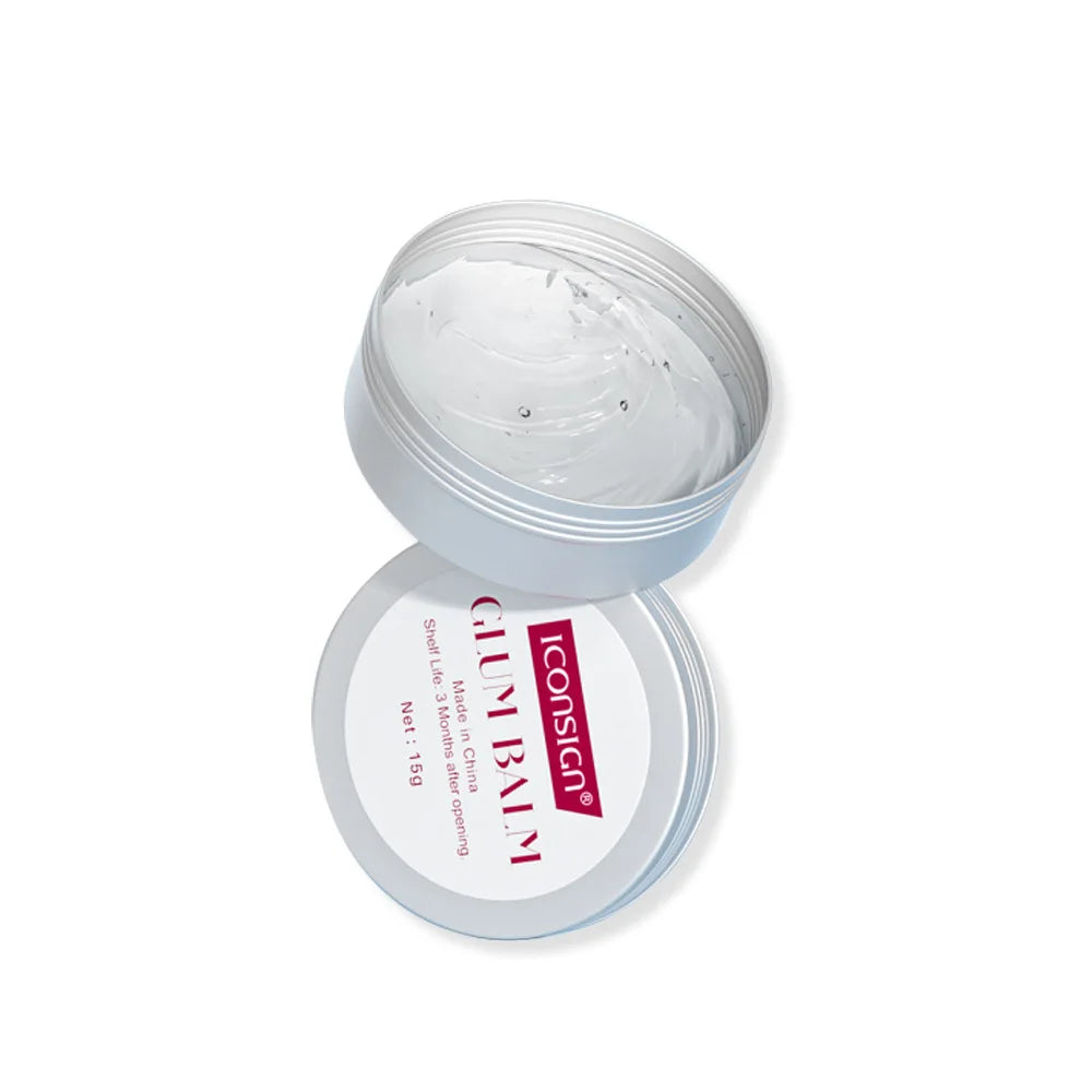 Cola Sólida para Permanente de Cílios 15g – Bálsamo para Lifting de Cílios e Sobrancelhas, Sem Odor, Fixação em 10 Segundos, À Prova d'Água, Ferramentas de Maquiagem para Olhos