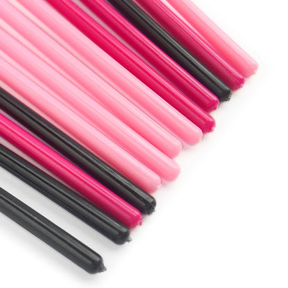 50 Peças de Escova para Cílios Descartável com Cabeça Macia, Escova de Sobrancelhas Cristal, Escova para Extensão de Cílios, Wands para Máscara, Ferramenta de Maquiagem