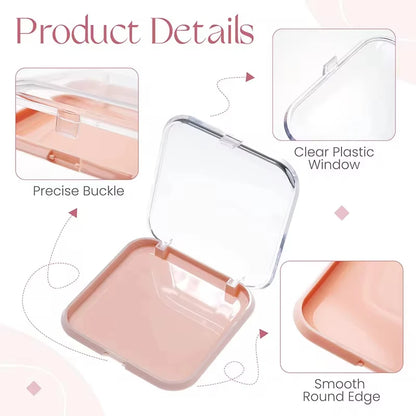 10 Peças de Caixa de Armazenamento Transparente para Arte nas Unhas, Leve e Durável, Caixa Transparente Prática, Ideal para Exibição de Arte nas Unhas e Salão de Beleza