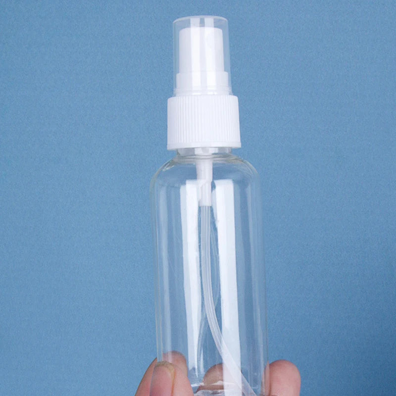 Pacote com 5 peças de Frascos Recarregáveis, Atomizadores de Perfume Transparentes em Plástico, Mini Frascos Vazios para Spray, Ideal para Viagens