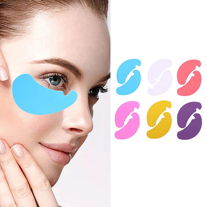 Novos Adesivos de Olho Reutilizáveis - 1 Par, Stripe de Silicone para Levantamento de Cílios, Patches de Hidrogel para Extensão de Cílios, Adesivos de Gel para Abaixo dos Olhos, Ferramentas de Maquiagem.
