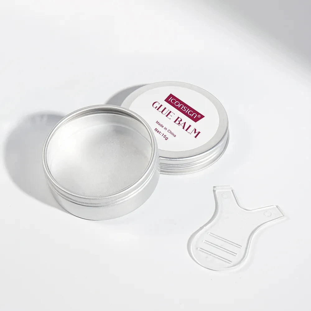 Cola Sólida para Permanente de Cílios 15g – Bálsamo para Lifting de Cílios e Sobrancelhas, Sem Odor, Fixação em 10 Segundos, À Prova d'Água, Ferramentas de Maquiagem para Olhos